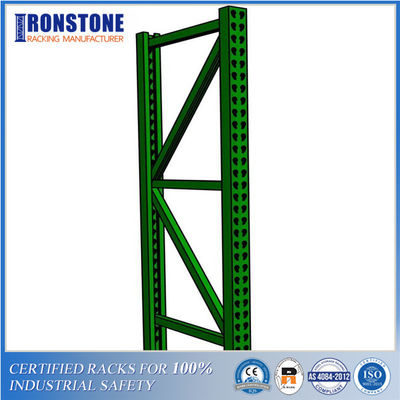 System składowania palet magazynowych z dużym wykorzystaniem przestrzeni